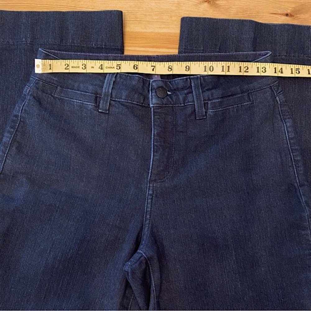 NYDJ Wide Leg Trouser Jeans Teresa  Dark Wash - Picture 8 of 16